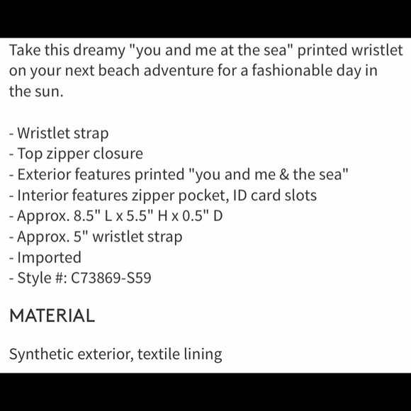 NWT Nautica Flat Wristlet - Picture 10 of 10